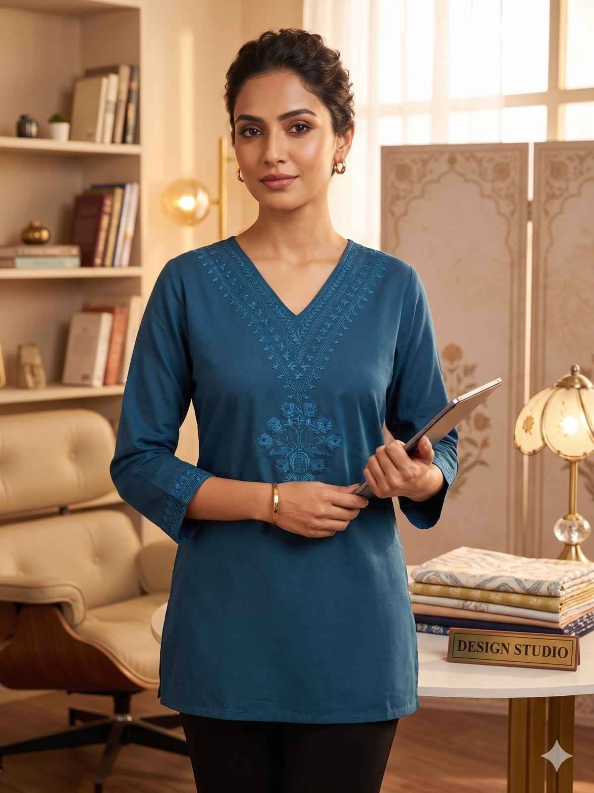 Khazana 743 Series By Fashid  Designer Ethnic Wear Collection Rayon Tops At Wholesale Price